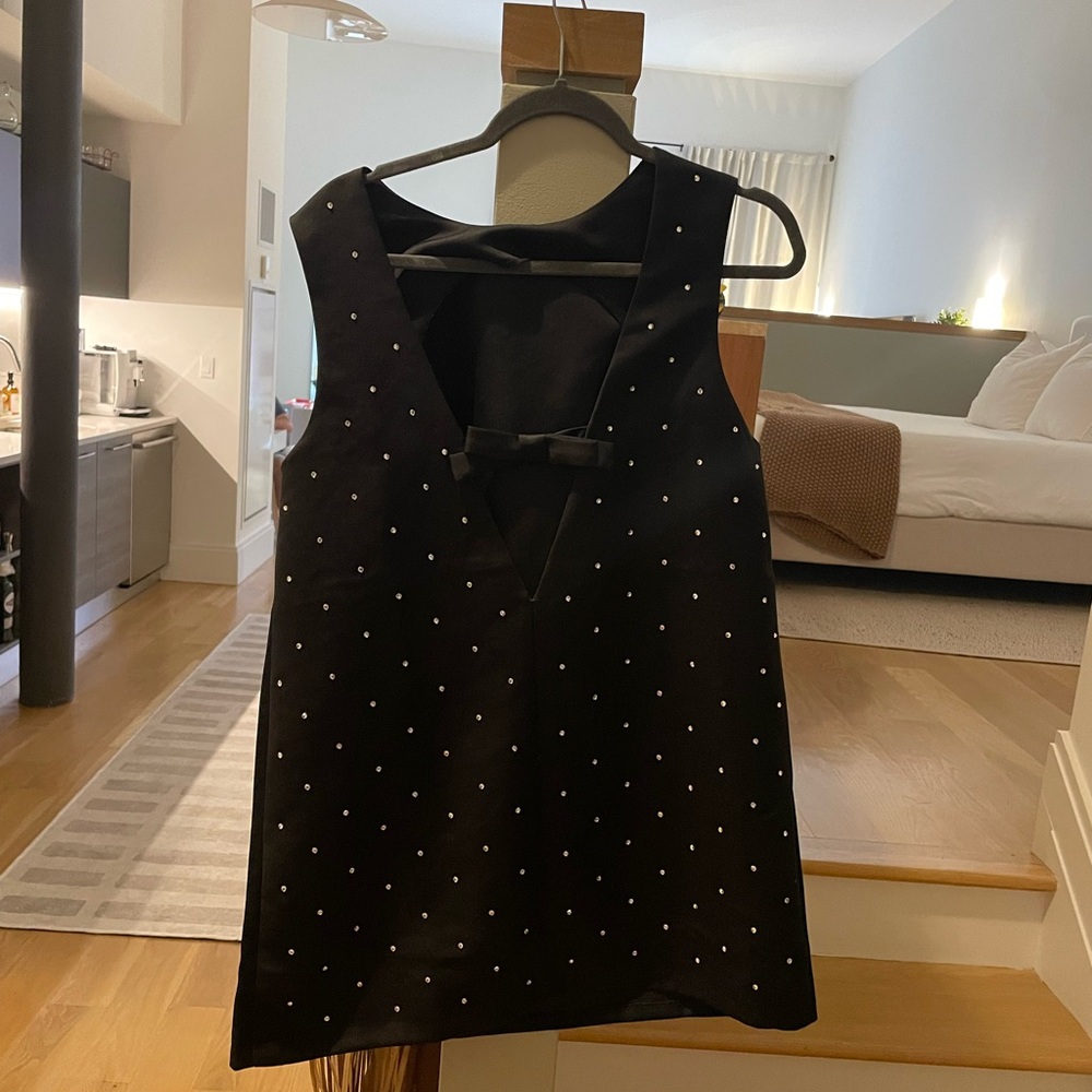 RHINESTONE-EMBELLISHED MINI DRESS - Picture 2 of 3